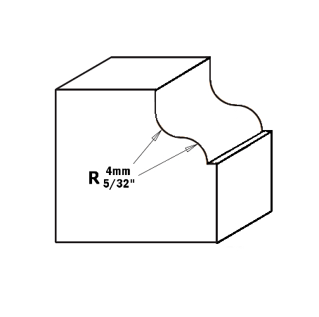 Fresa para Moldura HW Ø28,7x4mm - marca CMT - Cód. 760.040.11